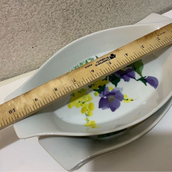 Lot 3 Dish Bake & Serve Casserole Savoir Vivre Ceramic "Meadow Splendor" G26 - Picture 7 of 8